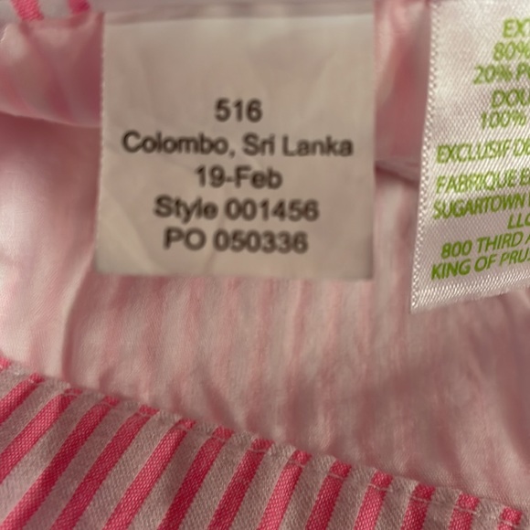 Lilly Pulitzer Womens shorts 10 pink white striped Kelly seersucker pink tropics - Picture 7 of 10